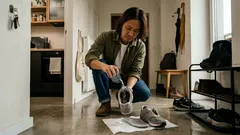 Buty po deszczu nie muszą pachnieć: prosty trik z grubą solą na noc